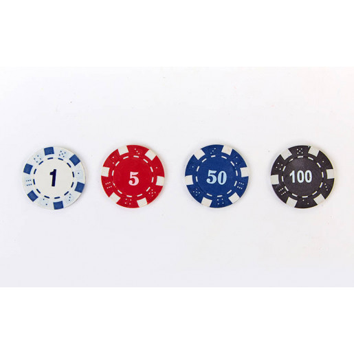 Набор для покера в алюминиевом кейсе IG-2056 на 200 фишек с номиналом