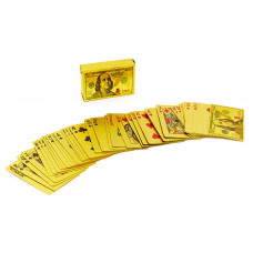 Игральные карты золотые IG-4568 GOLD 100 DOLLAR