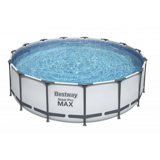 Каркасный бассейн Steel Pro Max 457х122см, 16015л, фил.-насос 3028л/ч, лестница, тент