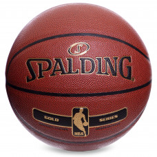 Мяч баскетбольный Composite Leather SPALDING NBA GOLD 76014Z №7