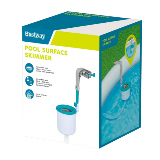 Скиммер с креплением на стену для сбора мусора с поверхности бассейна 58233BW