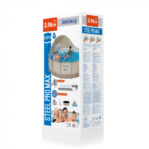 Bestway Бассейн STEEL PRO MAX 396×107 см, 11133Л