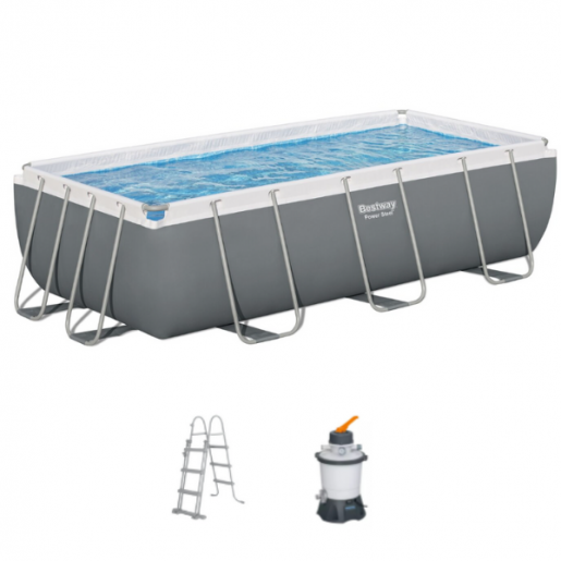 Каркасный бассейн Power Steel 404х201х100см, 6478л, 56442BW