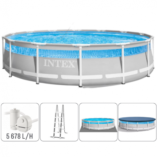 Бассейн Intex Prism Frame Clearview 488 x 122 см, 19 156 л