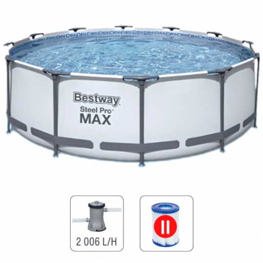 Бассейн Steel Pro Max 366x100cm, 9150л, 56260BW