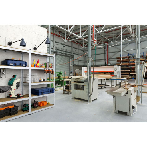 Стеллаж металлический оцинкованный 195x100x50см Стандарт 