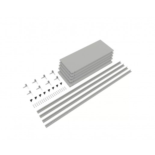 Стеллаж металлический усиленный крашенный болтовой 200x100x60см Атлант 