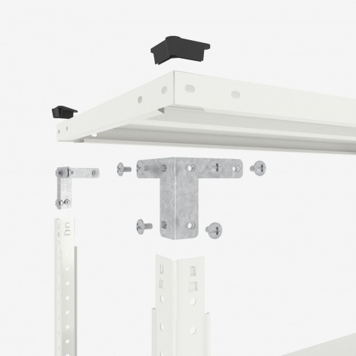 Стеллаж металлический усиленный крашенный болтовой 200x100x60см Атлант 