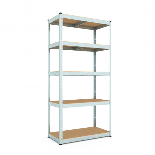 Стеллаж металлический оцинкованный 180x80x40см Бюджет 