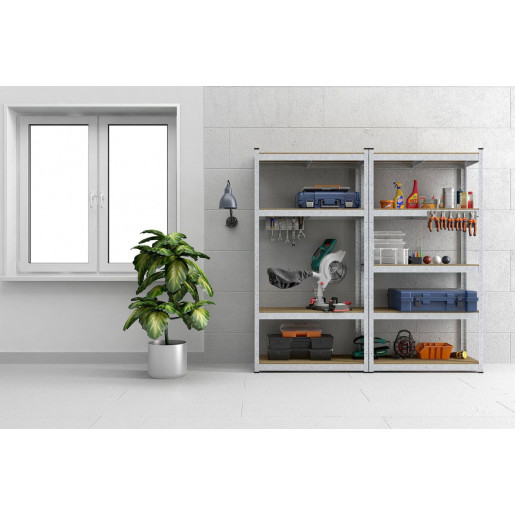 Стеллаж металлический оцинкованный 180x80x40см Бюджет 