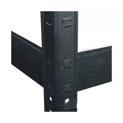 Стеллаж металлический окрашенный 180x40x40см Антрацит Бюджет