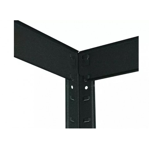 Стеллаж металлический окрашенный 180x40x40см Антрацит Бюджет