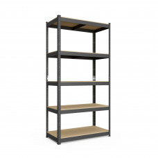 Стеллаж 180x60x40см Антрацит Бюджет 