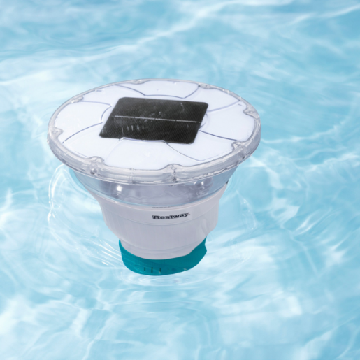 Плавающий светодиодный диспенсер для таблеток на солнечной батарее SolarGlow, 7,6 см Bestway 