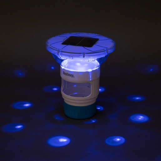 Плавающий светодиодный диспенсер для таблеток на солнечной батарее SolarGlow, 7,6 см Bestway 