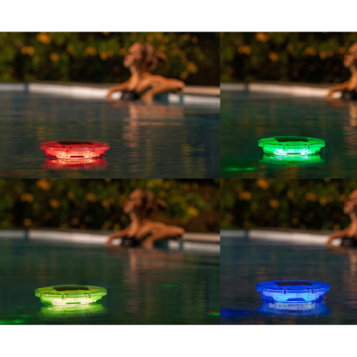 Плавающий светодиодный диспенсер для таблеток на солнечной батарее SolarGlow, 7,6 см Bestway 