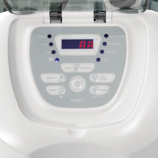 Хлоргенератор (система морской воды) INTEX  «Krystal Clear QS1600 Plus» для бассейна до 68000Л, 220-240V, с таймером, с Wi-Fi