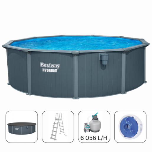 Бассейн Hydrium 488×132см, Bestway 561CU 21490л