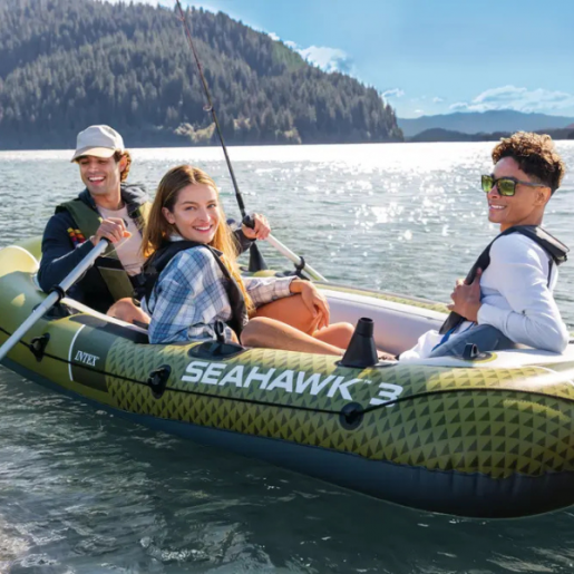 Надувная лодка “Seahawk 3” с веслами и насосом, 295x137x43см, до 360кг