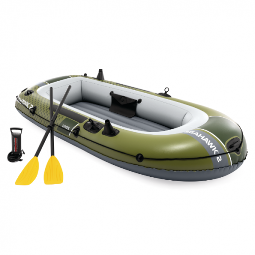 Надувная лодка “Seahawk 2” с веслами и насосом, 236x114x41 см, до 240 кг 66332