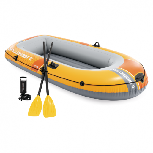 Надувная лодка “Challenger 2” с веслами и насосом, 236x114x41 см, до 200 кг 66312