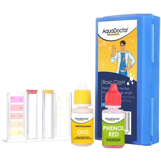 Капельный тестер для бассейна AquaDoctor Basic Cl/pH