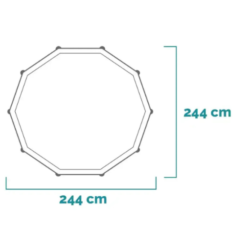 Бассейн каркасный Intex Pink Metal Frame 244х76см, 2843л 28296