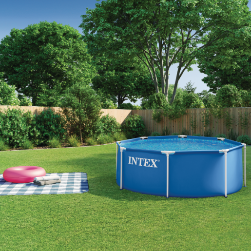 Бассейн каркасный Intex Pink Metal Frame 244х76см, 2843л 28296