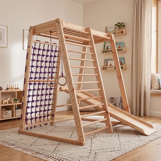 Детский спортивный уголок SportBaby "Кроха-3" Wood
