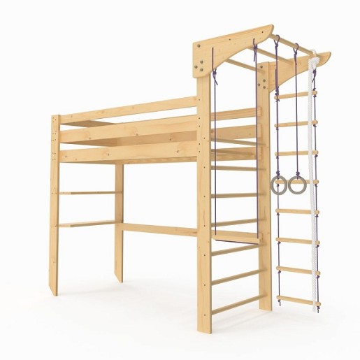 Спортивная кровать чердак 80*190см babyson 11