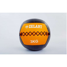 Мяч волбол 3кг для кросфита и фитнеса WALL BALL FI-5168-3