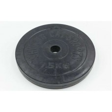 Блины (диски) 7,5 кг обрезиненные d-30мм ТА-1444