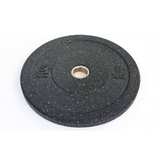 Бамперные диски 5кг для кроссфита Bumper Plates из структурной резины d-51мм RAGGY TA-5126-5