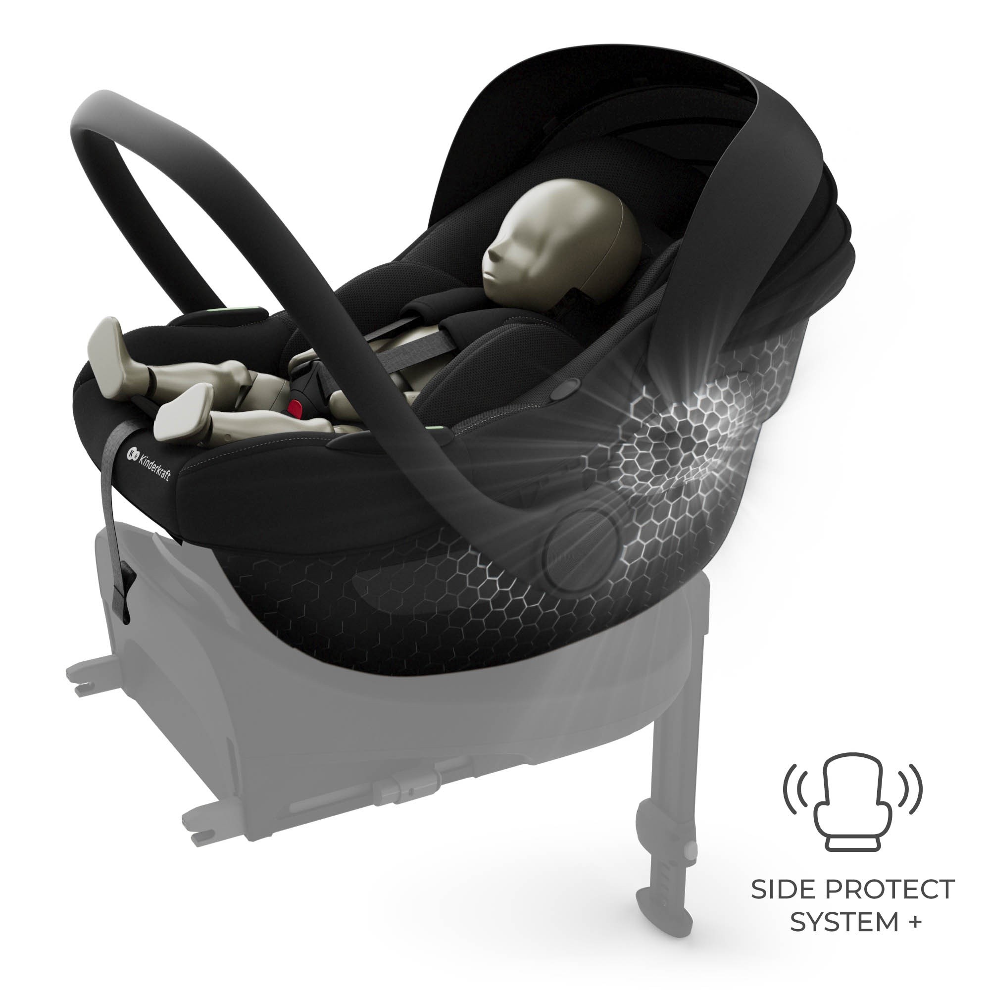 Детское автокресло Kinderkraft I-Light Graphite Black (KCILIT00BLK0000)