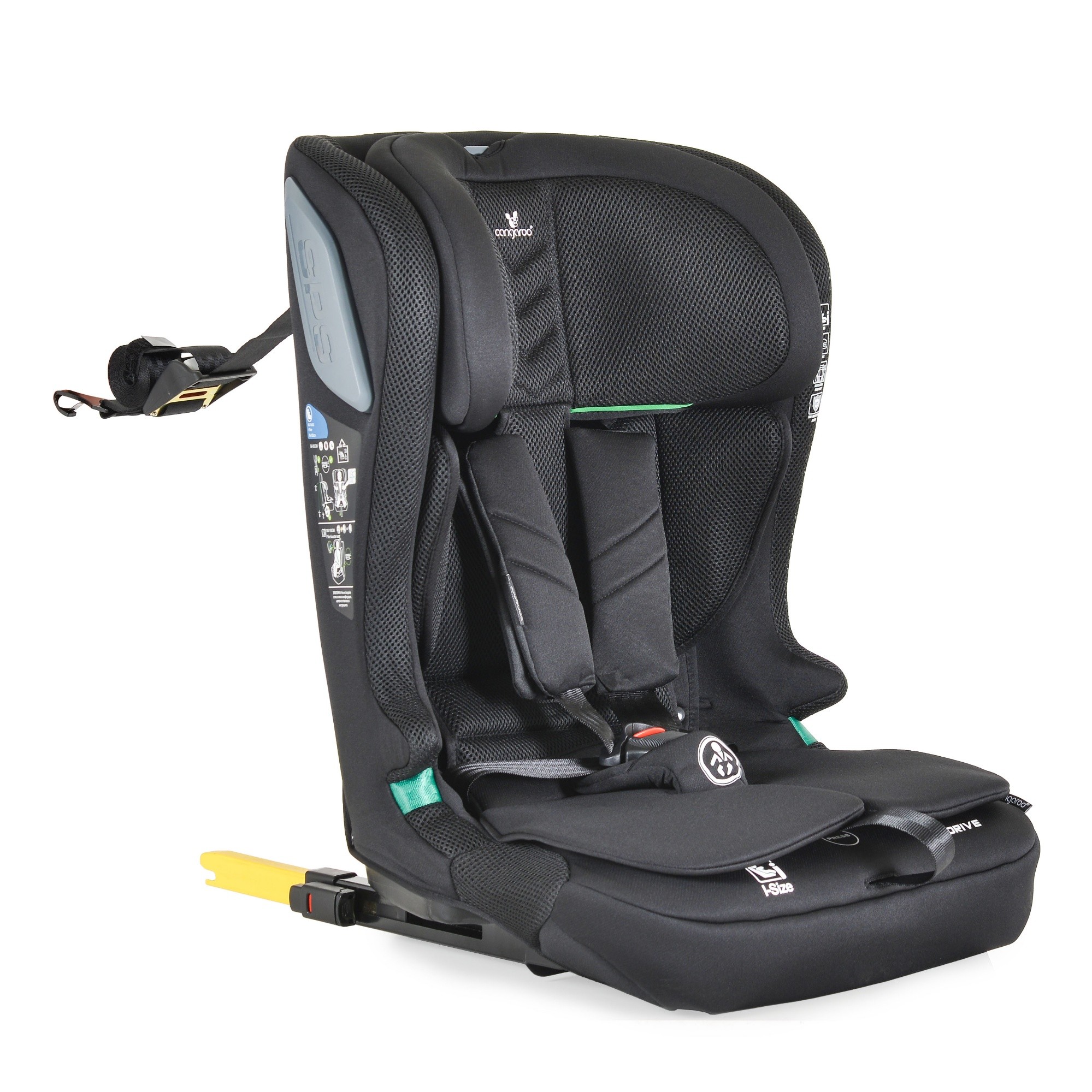 Детское автокресло Cangaroo iDrive Phantom Black