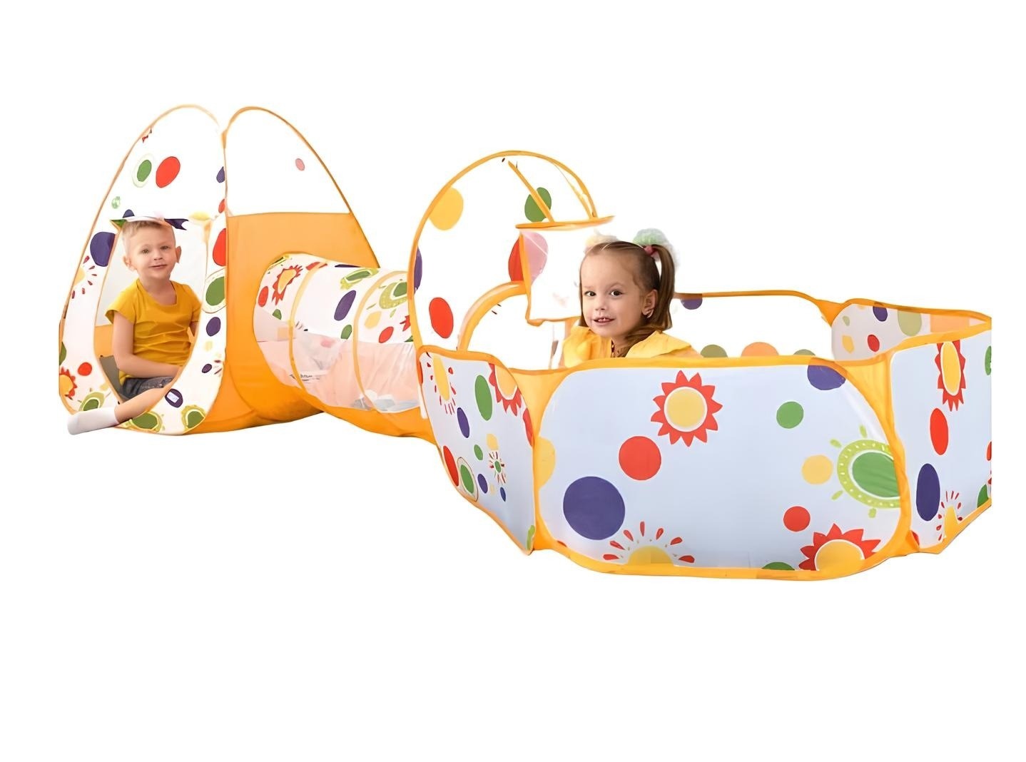Детский игровой тоннель 4Play Three sunflowers 310x120x95cm
