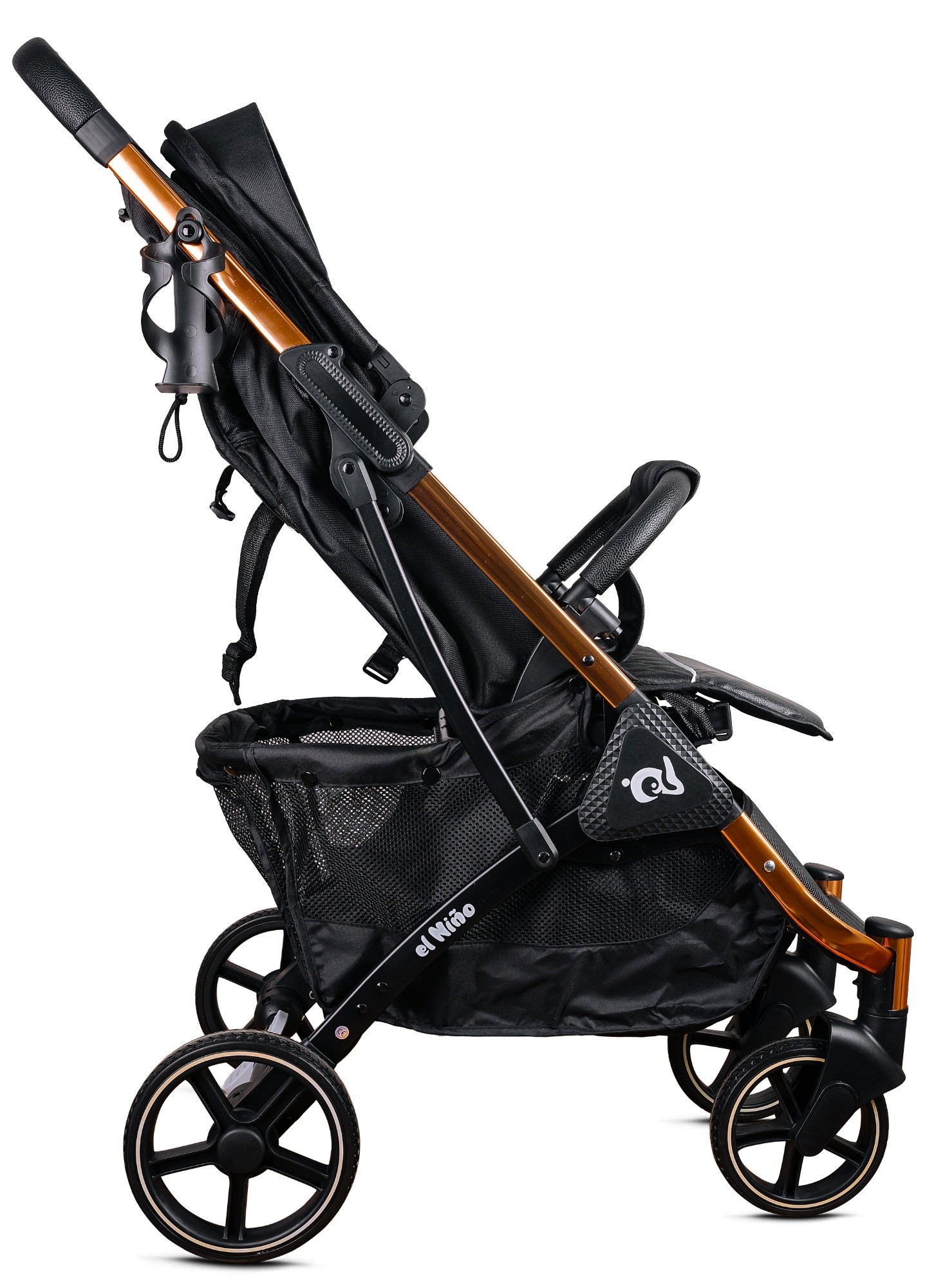 Коляска El Nino Blanca Golden Black
