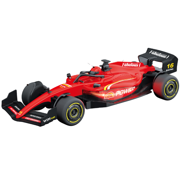 1:24 Гоночная машинка F1 с механизмом pull-back, (свет / звук), красная