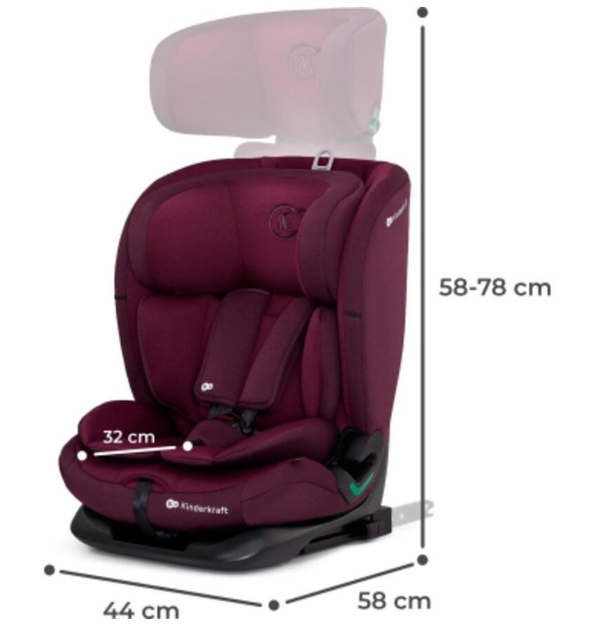Детское автокресло Kinderkraft Oneto 3 i-Size Cherry Pear (KCONE300RED0000)
