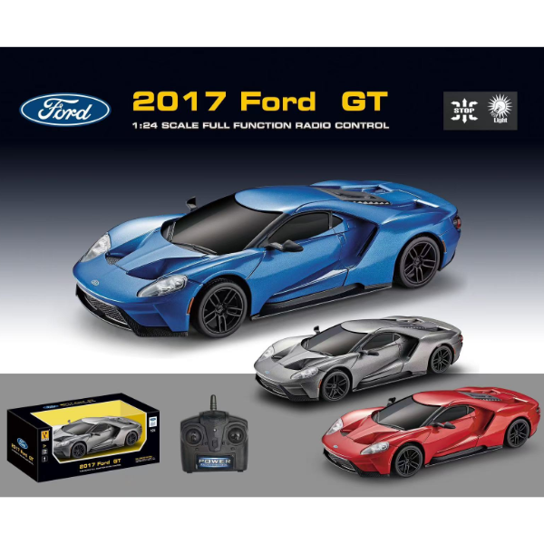 FORD GT 1:24 на пульте управления, с тонированными стеклами, 3 цвета