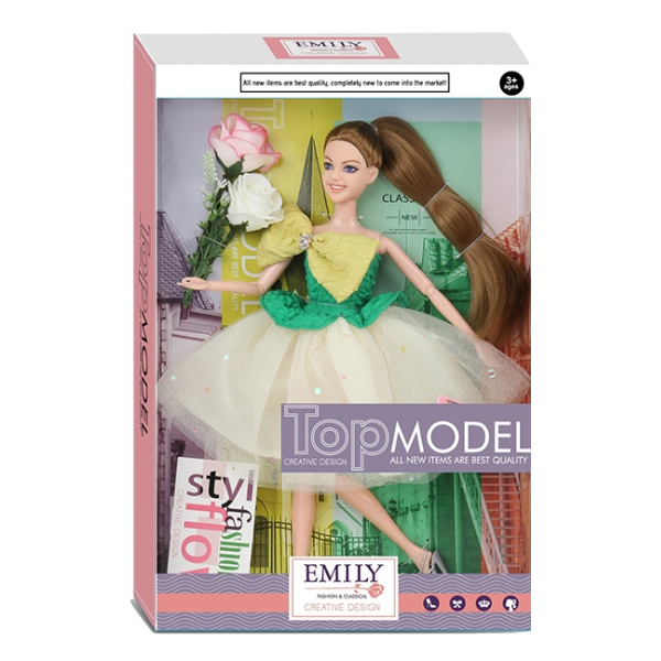 Кукла Эмили»Top Model» с аксессуарами и цветами