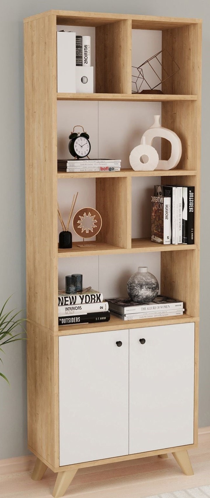 Стеллаж Bofigo 15-28-41 Oak/White