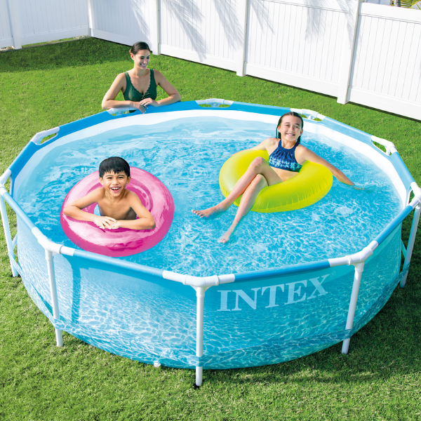 INTEX Бассейн BEACHSIDE METAL FRAME 305x76cm, 4485Л, металлический каркас