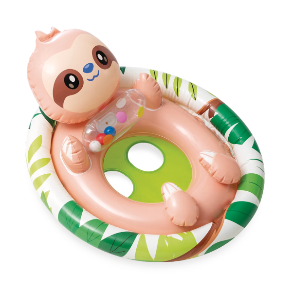INTEX Детский надувной круг с вырезами для ног 80х58 см, до 23 кг, 3-4 лет, 3 модели