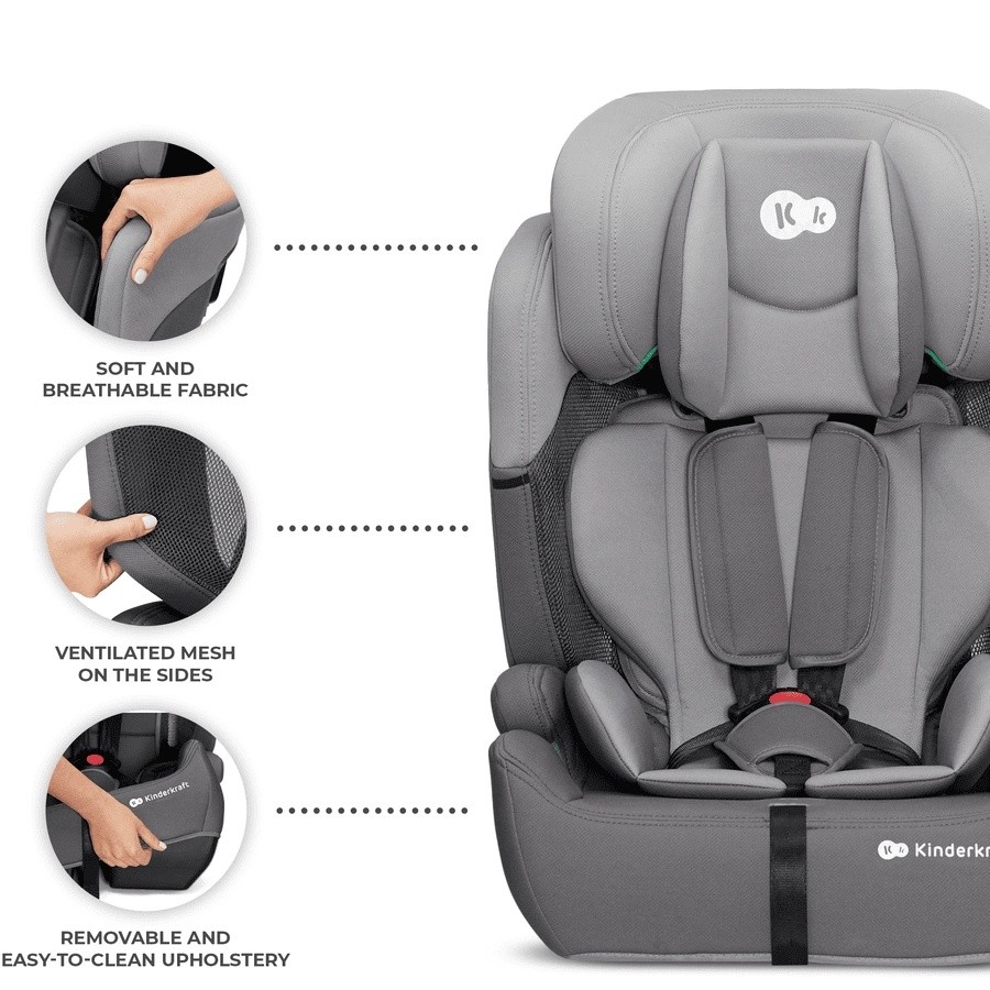 Детское автокресло Kinderkraft Comfort Up i-Size Grey (KCCOUP02GRY0000)