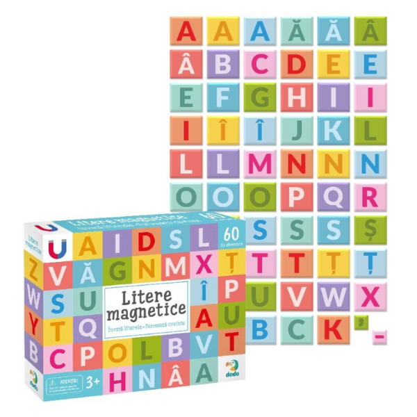 Магнитная игра «Алфавит», 60 элем. (рум)