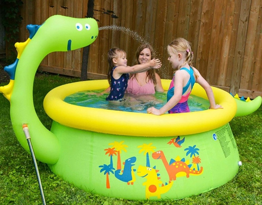 Детский бассейн с фонтаном SunClub Dinosaur 3D Spray (17786)
