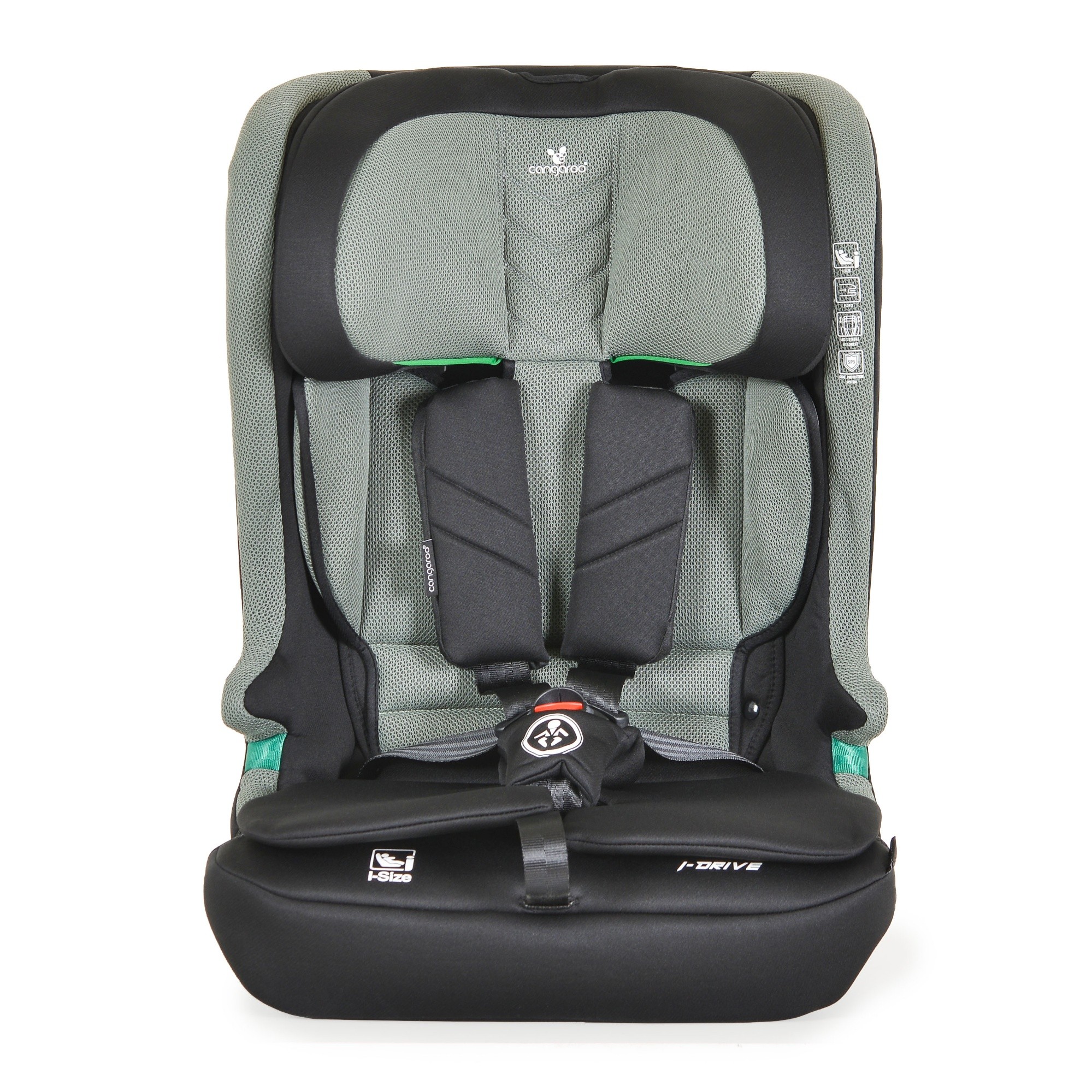 Детское автокресло Cangaroo iDrive Twill Green