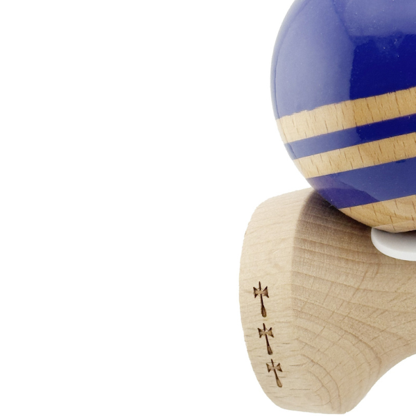 «Kendama Flippy X Original Rainbow», профессиональная, металлический подшипник, веревка 62/65 см, сверхлипкая, большие чашки, King Size 7 х 6 х 18 см, фиолетово-коричневая