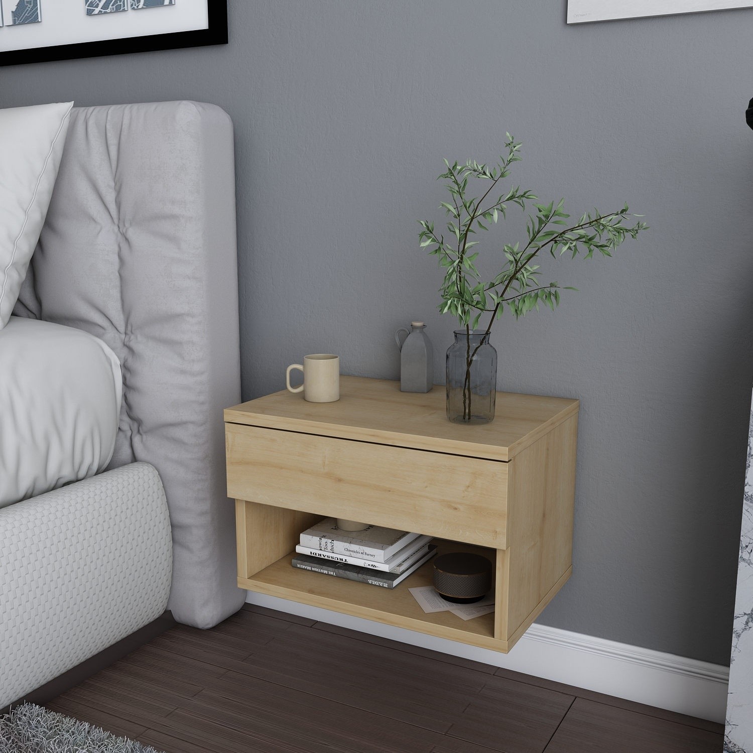 Прикроватная тумба Hanah Home Jamot Oak